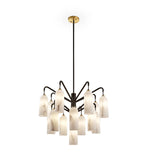 Liang & Eimil Amatti Chandelier – Alabaster Effect, Black & Brass