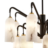 Liang & Eimil Amatti Chandelier – Alabaster Effect, Black & Brass