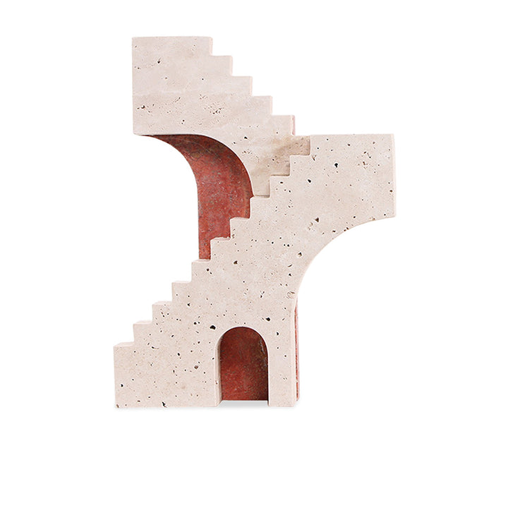 Liang & Eimil Arched Legacy Sculpture – Beige & Red