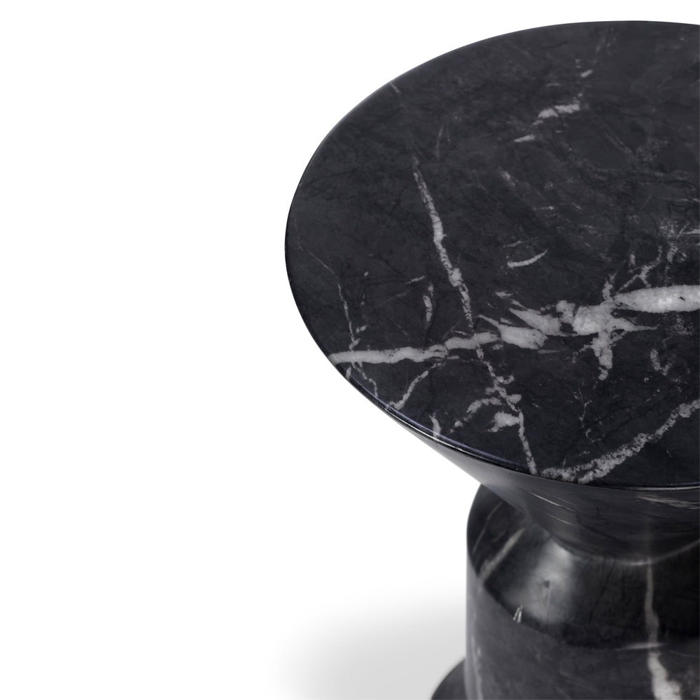 Liang & Eimil Argos Side Table in Faux Marble Black Marquina