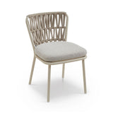 Liang & Eimil Ariana Outdoor Dining Chair – Forest Beige & Warm Ivory (CRIB 5) – Set of 2