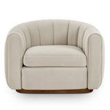 Liang & Eimil Arles Occasional Chair – Melbourne Stone Velvet