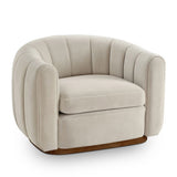 Liang & Eimil Arles Occasional Chair – Melbourne Stone Velvet