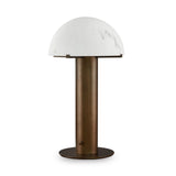 Liang & Eimil Aston Table Lamp – Alabaster Effect and Antique Brass