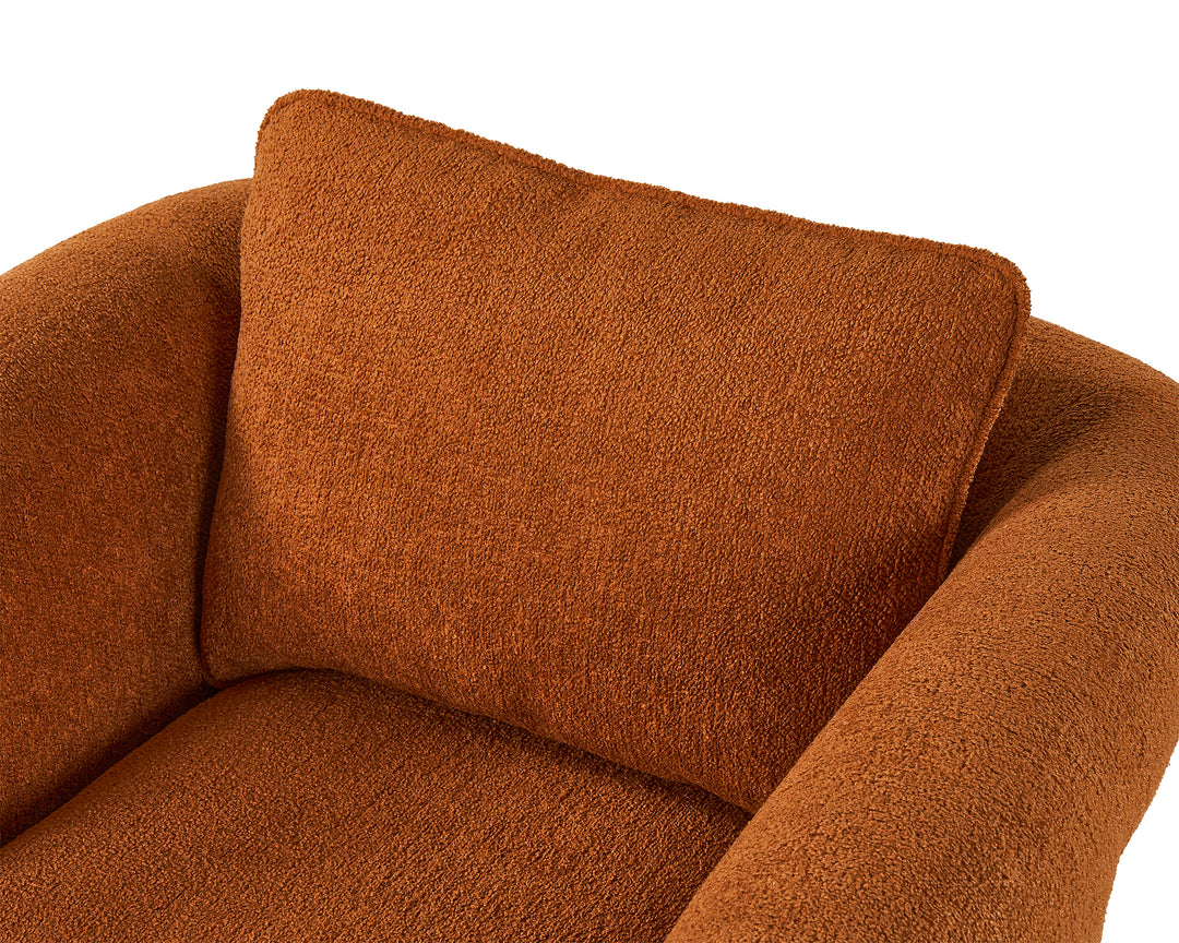 Liang & Eimil Bloom Occasional Chair – Lander Rust Chenille