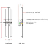 Liang & Eimil Bravura IP44 Wall Light - Acrylic and Brushed Brass