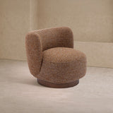 Liang & Eimil Bruno Swivel Occasional Chair – Norfolk Brown & Mid Brown