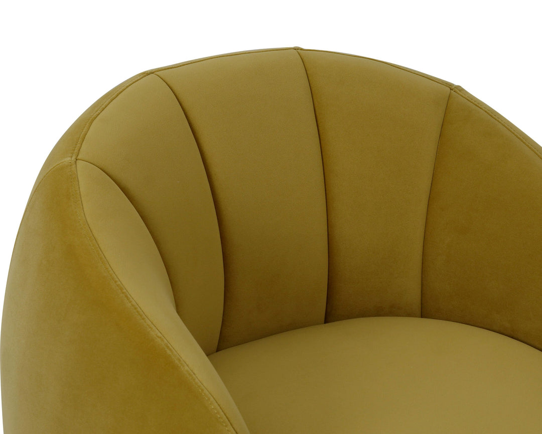 Liang & Eimil Bulpa Occasional Chair - Kaster Mustard Velvet