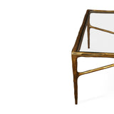 Liang & Eimil Cobra Coffee Table – Textured Antique Brass and Glass