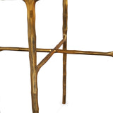 Liang & Eimil Cobra Side Table – Textured Antique Brass and Glass