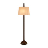 Liang & Eimil Conti Floor Lamp – White Linen/Black Ash