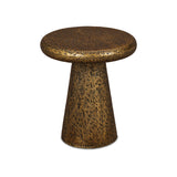 Liang & Eimil Cotto Side Table – Textured Antique Brass