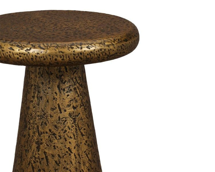 Liang & Eimil Cotto Side Table – Textured Antique Brass