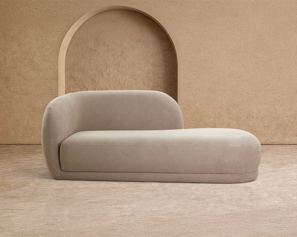 Liang & Eimil Curva Chaise Sofa – Hopper Taupe (CRIB 5)