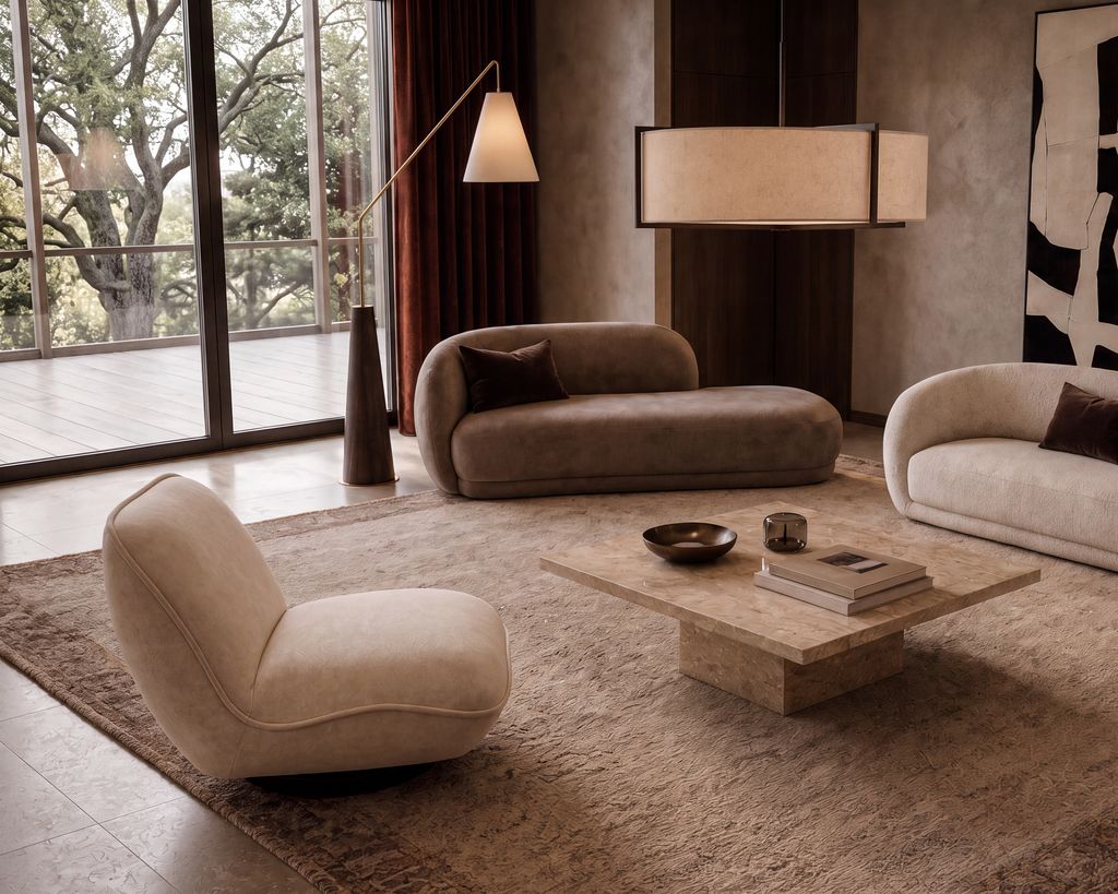 Liang & Eimil Curva Chaise Sofa – Hopper Taupe (CRIB 5)