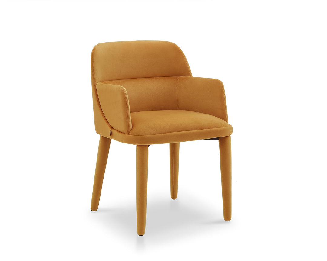 Liang & Eimil Diva Dining Chair With Arms –  Megan Mustard