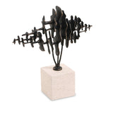 Liang & Eimil Echo Crest Sculpture – Dark Bronze & Beige