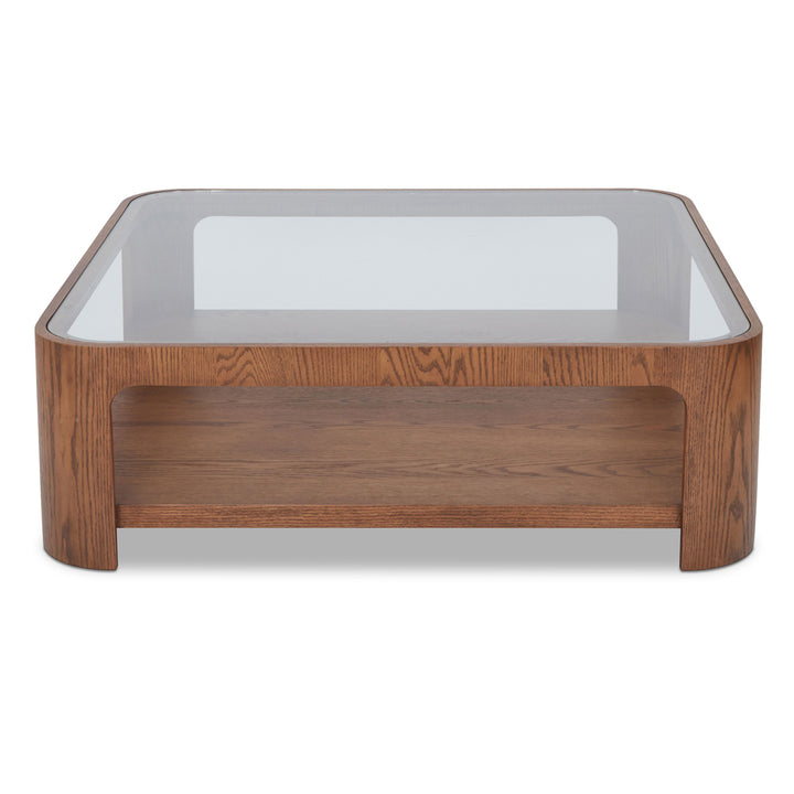 Liang & Eimil Espiga Coffee Table – Brushed Brown & Clear Glass