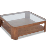 Liang & Eimil Espiga Coffee Table – Brushed Brown & Clear Glass