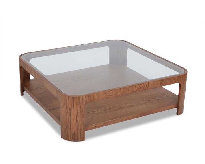 Liang & Eimil Espiga Coffee Table – Brushed Brown & Clear Glass