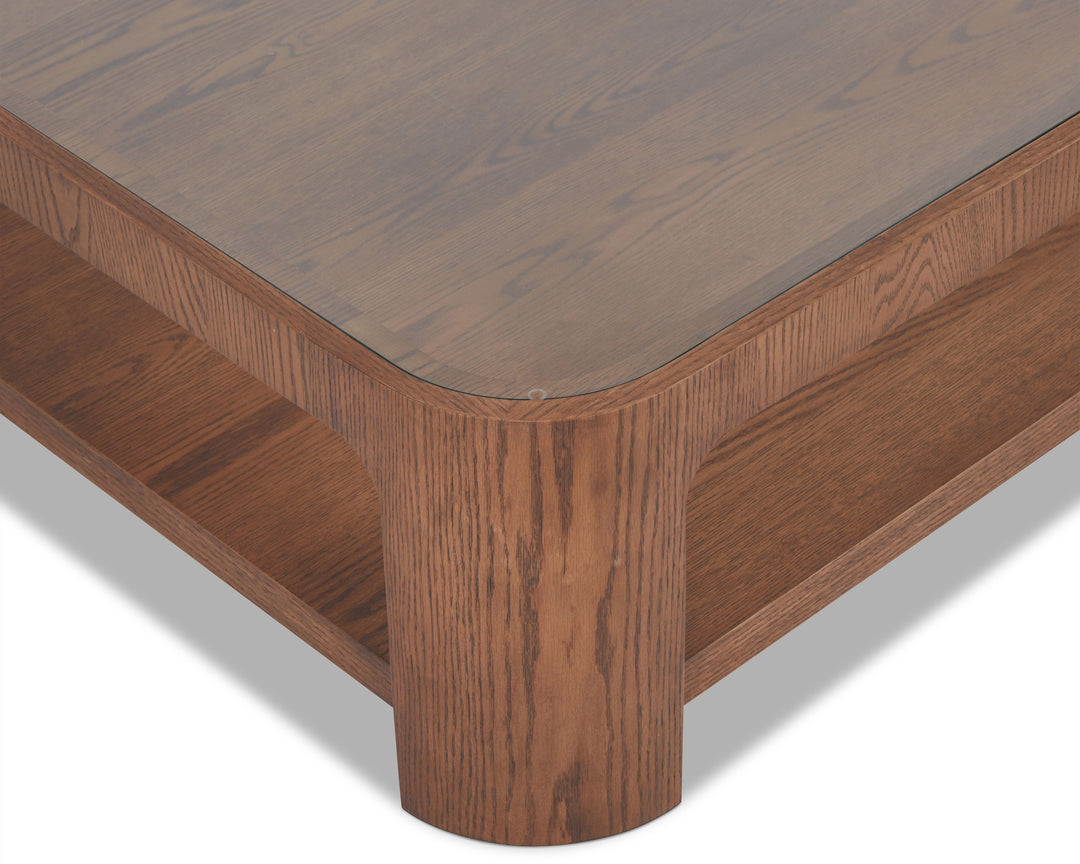 Liang & Eimil Espiga Coffee Table – Brushed Brown & Clear Glass