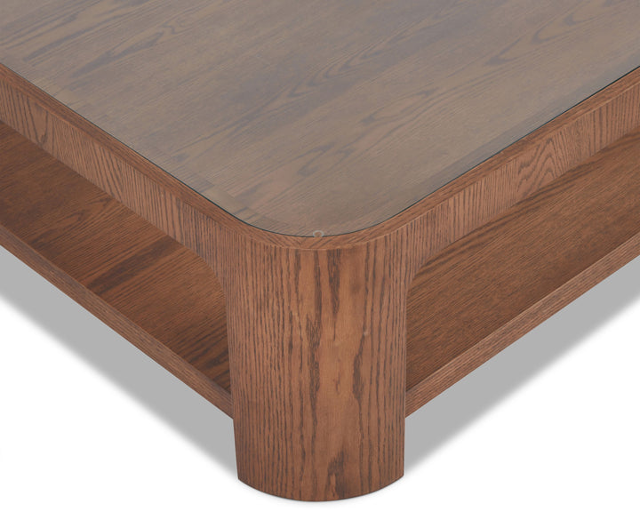 Liang & Eimil Espiga Coffee Table – Brushed Brown & Clear Glass