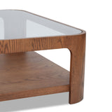 Liang & Eimil Espiga Coffee Table – Brushed Brown & Clear Glass