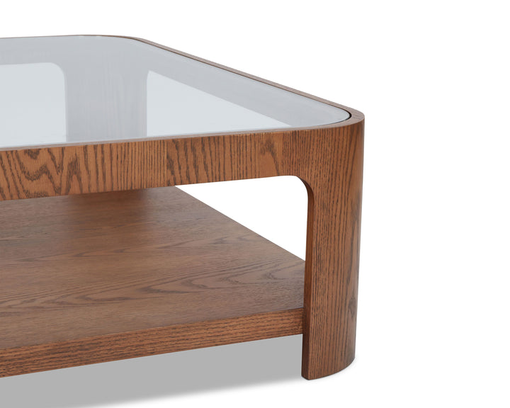 Liang & Eimil Espiga Coffee Table – Brushed Brown & Clear Glass