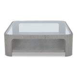 Liang & Eimil Espiga Coffee Table – Silver Black & Clear Glass
