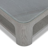 Liang & Eimil Espiga Coffee Table – Silver Black & Clear Glass