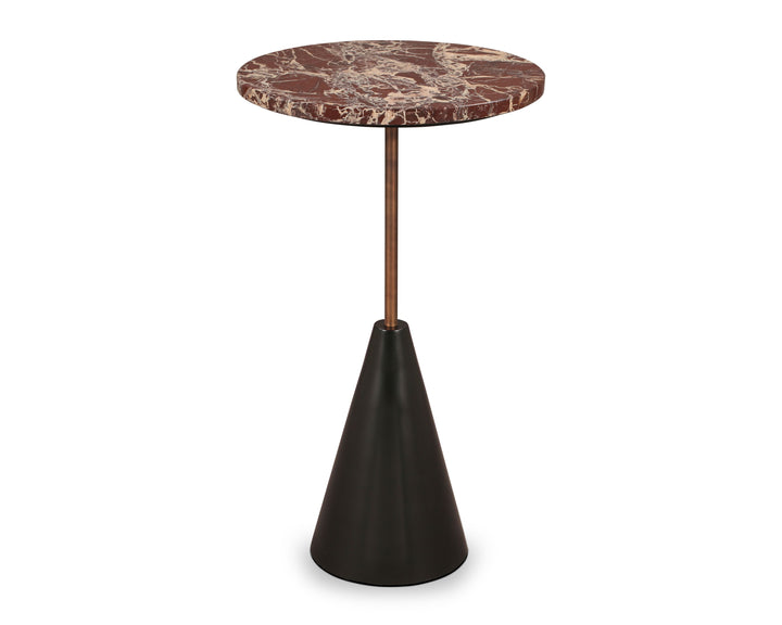 Liang & Eimil Ethan Side Table – Levante marble & Antique Bronze