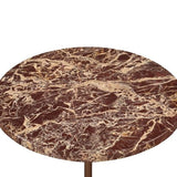 Liang & Eimil Ethan Side Table – Levante marble & Antique Bronze