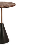 Liang & Eimil Ethan Side Table – Levante marble & Antique Bronze
