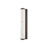 Liang & Eimil Fento IP44 Wall Lamp - Antique Bronze and Alabaster Effect - Large