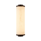 Liang & Eimil Fento IP44 Wall Lamp - Antique Bronze and Alabaster Effect - Small