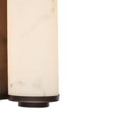 Liang & Eimil Fento IP44 Wall Lamp - Antique Bronze and Alabaster Effect - Small