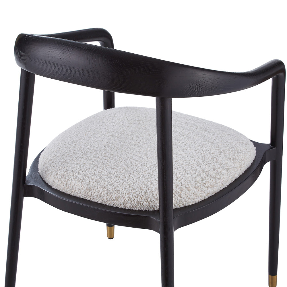 Liang & Eimil Fluid Dining Chair - Boucle Sand – Excess Stock