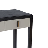 Liang & Eimil Garda Dressing Table – Wenge & Taupe Faux Leather