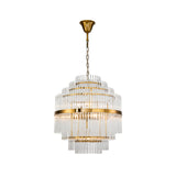 Liang & Eimil Gem Pendant Lamp with Brass Finish and Clear Glass Rods