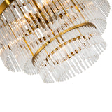 Liang & Eimil Gem Pendant Lamp with Brass Finish and Clear Glass Rods
