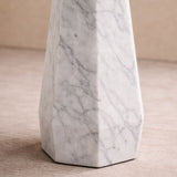 Liang & Eimil Hexagon Side Table - White Lady Marble
