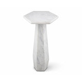 Liang & Eimil Hexagon Side Table - White Lady Marble