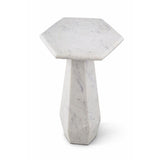 Liang & Eimil Hexagon Side Table - White Lady Marble