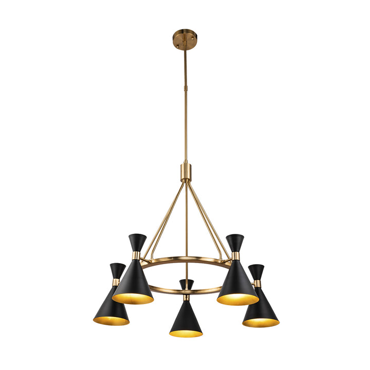 Liang & Eimil Kensington Pendant Lamp in Black and Antique Brass