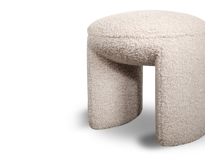 Liang & Eimil Kramer Stool in Alpaca Sand