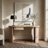 Liang & Eimil Lluna Desk – Brushed Natural American White Oak