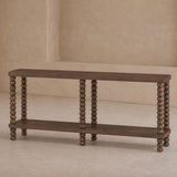 Liang & Eimil Legend Console Table – Brushed Mid Brown Acacia Wood