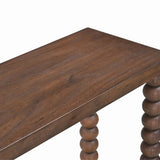 Liang & Eimil Legend Console Table – Brushed Mid Brown Acacia Wood