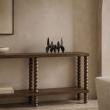 Liang & Eimil Legend Console Table – Brushed Mid Brown Acacia Wood