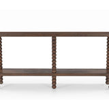 Liang & Eimil Legend Console Table – Brushed Mid Brown Acacia Wood